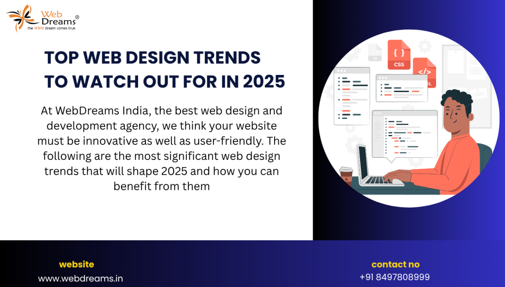 Top Web Design Trends to Watch Out for in 2025: Future-Proof Your Website with WebDreams India