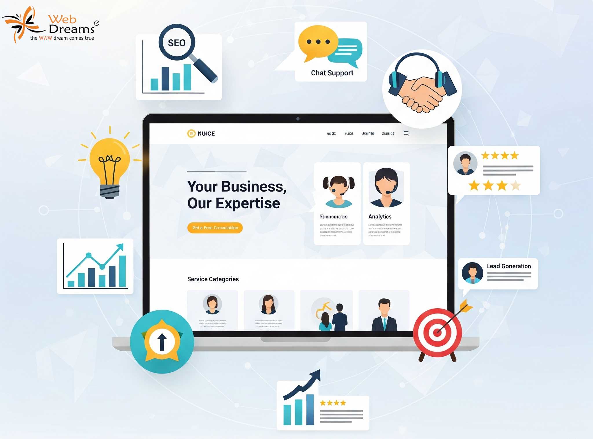 Service-Based Website | WebDreams India