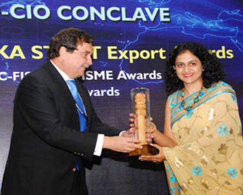 High Performing Women IT Entrepreneur 2009-2010 rewarded by STPI. and GOK