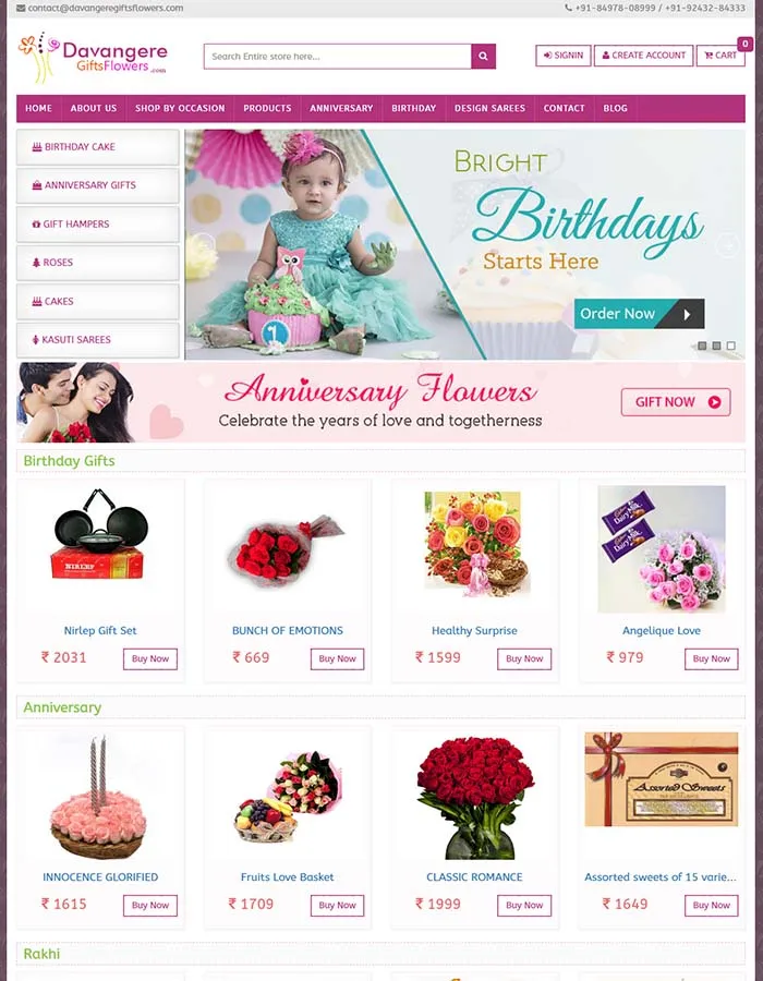 Davangere Gifts Flowers