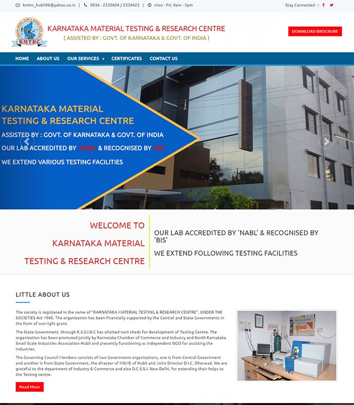 Karnataka Material Testing & Research Centre
